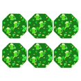 thumbnail image 2 of Bingfone Vintage St Patrick'S Day2 Leather Drinks Coasters With Set Of 6,Suitable For Home Kitchen,Coffee Cup Coasters Home Gift, 2 of 9