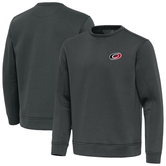 Men's Antigua Pewter Carolina Hurricanes Relevant Lightweight Pullover Sweatshirt