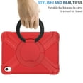 thumbnail image 7 of Dteck iPad 10th Generation Case 10.9 Inch 2022, Heavy Duty Shockproof Protective Case for Kids with 360 Rotating Handle Grip Stand for Apple iPad 10th Gen 2022,Red + Black, 7 of 7