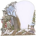thumbnail image 2 of Me & McQ Santa Pushing Wheelbarrow into Snow Covered Shed 3D Pop Up Laser Cut Christmas Card, 2 of 2