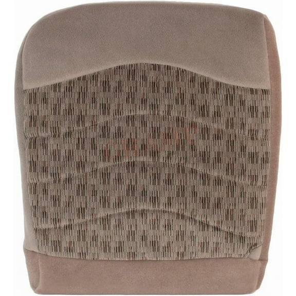 Auto Champ Of Texas: Compatible with - Driver Side Bottom Replacement Cloth Seat Cover Tan (Compatible with 1999-2000 Ford F250 F350 XLT)