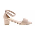 thumbnail image 2 of BTW London Nude Youth Girls' Heeled Sandal | K-LS5084-NUDE Beige, 2 of 6