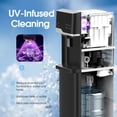 thumbnail image 6 of 4-in-1 Self-Cleaning Water Dispenser with Ice Maker, Bottom Loading Hot & Cold Water Cooler for 3 or 5 Gallon Bottle - Water Machine for Home, Office, Black, 6 of 9