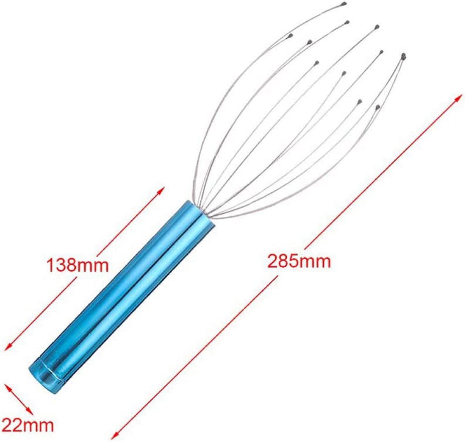 Handheld Scalp Massager, Blue Steel Wire Head Massager for Hair  Stimulation, Body Relaxation (1pc, Battery Not Included) - Walmart.com