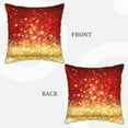 thumbnail image 3 of Kll Red Gold Glitter Decorative Throw Pillow Covers Velvet Soft For Couch Sofa Bedroom Living Room Outdoor -20"X20", 3 of 8