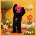 thumbnail image 2 of Adult Silly Onesie Funny Monster Hooded One Piece Loungewear Fleece Pajamas, 2 of 6