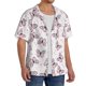 thumbnail image 2 of Balery Pink Butterflies (2) Camisa Casual de Manga Corta con Botones para Hombre, Texturizada, Estilo Cubano, para Playa, Verano-Medium, 2 of 5