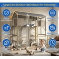 thumbnail image 6 of 4-Tier Catio Outdoor Cat Enclosure, Large Weatherproof Cat House with Sleeping Condos & Window Access for Multiple Cats, 6 of 8