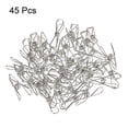 thumbnail image 3 of Uxcell 1" Small Metal Wire Clips Multi-Purpose Bag Clamps, Silver 45 Count, 3 of 5