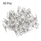 thumbnail image 3 of Uxcell Clips de alambre metálico pequeños de 1" multiusos, abrazaderas para bolsas, plata, 45 unidades, 3 of 5