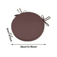 thumbnail image 3 of Round Outdoor Chair Cushions with Ties 14.96'' Waterproof Patio Seat Cushions for Bistro Chairs, Removable Machine Washable Covers, Fade Resistant Garden Furniture Cushions, Non-Slip Round Chair Pads, 3 of 7