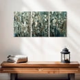 thumbnail image 2 of Elephant Stock White Blooms With Navy I Wall Art - Horizontal Multi Panel Canvas - Living Room Wall Decor - Abstract Multi Panel - Blue And Teal Decor By Tim O'toole - 26" x 12", 2 of 8