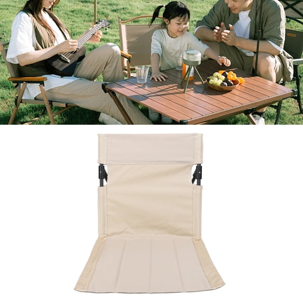 Silla De Piso De Playa Con Respaldo, Ajustable, Plegable, Portátil
