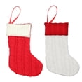 thumbnail image 1 of 2 artículos de Navidad bolsa de regalo árbol de Navidad trompeta calcetines de punto de lana decoraciones colgante decoración bolsa de artículos de Navidad, 1 of 5