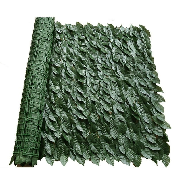 Artificial Ivy Fence Screen, Noise Reduction Easy Installation Artificial Leaf Screening Roll Resistant To Low Temperature for Terrace Decoration