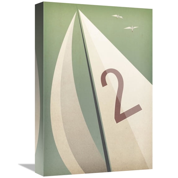 Global Gallery's 'Sails VIII' By Ryan Fowler Stretched Canvas Wall Art