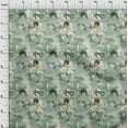 thumbnail image 3 of oneOone Cotton Cambric Green Fabric Flower Sewing Material Print Fabric By The Yard 42 Inch Wide-MU0, 3 of 4