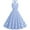 Sky Blue, variant on Cavosen 1950 Dresses for Women Vintage Sleeveless Dresses Knee Length Retro Polka Dots Tea Dress Midi A Line Dress Halter Neck Party Gown Bowknot Backless Button Cocktail Fit and Flare Dress