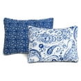 thumbnail image 4 of Lush Decor Erindale Paisley Cotton Reversible Quilt, Full/Queen, Navy/Blue, 3-Pc Set, 4 of 9