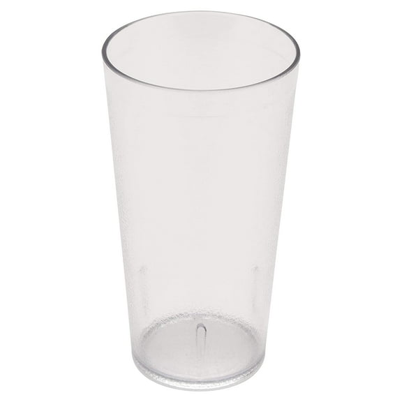 G.E.T. Heavy-Duty Shatterproof Stackable Plastic Tumbler Cups, BPA Free, 32 Ounce, Tall, Clear (Set of 4)
