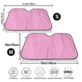 thumbnail image 3 of Picia Pink Curved Windshield Sunshade Accordion Folding Style Auto Shade for Car Truck SUV Van Blocks UV Ray Sun Visor Protector -, 3 of 7
