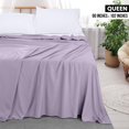thumbnail image 2 of Sábana plana Utopia Bedding Queen Lavender de microfibra suave, 2 of 7