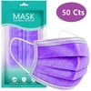 Necano elastic Purple disposable face mask 50cts
