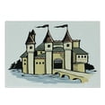 thumbnail image 1 of Castle Cutting Board, Fantasy Land Historic Fortress Illustration, Decorative Tempered Glass Cutting and Serving Board, in 3 Sizes, by Ambesonne, 1 of 2