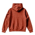 thumbnail image 3 of Women Leopard Print Hoodie Long Sleeve Casual Pullover Sweatshirt Relaxed Fit Soft Hooded Top, 3 of 4
