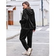 thumbnail image 3 of Zeagoo Plus Size Tracksuits Set for Women 2 Piece Sweatsuits Velour Outfits Pullover Hoodie and Sweatpants with Pockets, 3 of 6