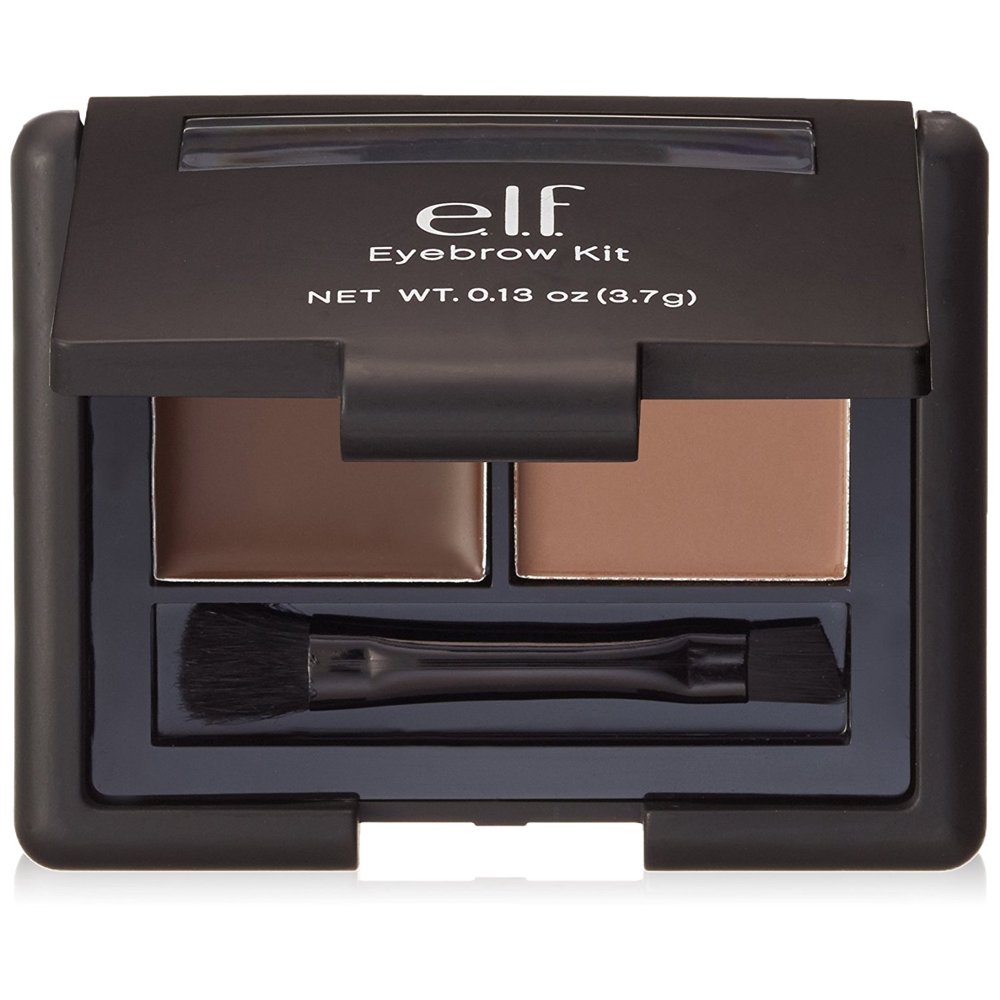 (2 Pack) e.l.f. Gel & Powder Eyebrow Duo Kit with Brush, Medium