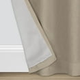 thumbnail image 5 of Eclipse Hadley 100% Blackout Curtain Panel, Linen Blend Grommet Window Curtain, 1 Panel, 50 In Wide x 63 In Long, Linen, 5 of 9