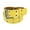 Yellow, variant on CTM Kids' 1 Inch Wide Leather Two Hole Jean Belt