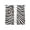 Black, variant on Black White Zebras Sheer Curtains 45 Inch Length 2 Panels Set - Light Filtering Window Treatments, Vintage Abstract Art Rod Pocket Semi Curtains for Living Room/Bedroom/Kitchen Décor, 104"W x 45"L