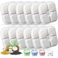 thumbnail image 1 of 16 Pack Cat Water Fountain Replacement Filters Fit for 2.5L Fountain with Whiskers Pattern Triple Action Water Pet Cat Drinking Fountain Filter Pack of 12, 1 of 7
