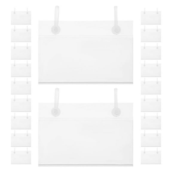 CIMAXIC 20PCS Rectangular Bin Labels Hanging for Business Owners