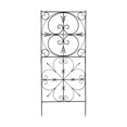 thumbnail image 1 of Achla Designs VFT-22 Aldrich Support Wrought Iron Garden Trellis for Climbing Plants, Graphite, 1 of 4