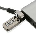 thumbnail image 4 of Candado de cable combinado de 2 piezas para computadoras portátiles y otros dispositivos, negro: candado de combinación delgado para computadora portátil, cable de bloqueo de seguridad, 4 of 5
