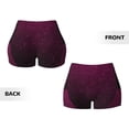 thumbnail image 5 of Lsque Dark Purple Glitter Pattern High Waisted Biker Shorts for Women-Tummy Control Fitness Athletic Workout Running Yoga Gym Shorts,Moisture-Wicking-Large, 5 of 9