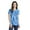 Royal, variant on Port & Co LPC147V Ladies Tie Dye V Neck Tee, Turquoise - Extra Small