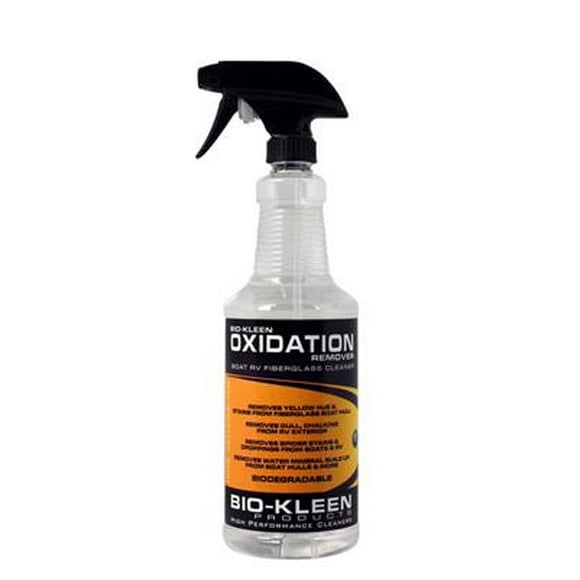 Bio-Kleen Nettoyant pour Coque M00707 pour Utilisation sur Coques de Bateau en Fibre de Verre/acier Inoxydable/béton/asperseurs/revêtement en Vinyle/terrasse; Bouteille Vaporisateur de 32 Onces; une Seule