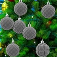 thumbnail image 2 of 12 PCS Velvet Christmas Ornaments, Flocked Velvet Christmas Tree Balls, Xmas Decorative Hanging Ornaments, Flocked Xmas Ornaments for Tree, Boxed Christmas Tree Pendant for Home Decor (Gray), 2 of 8