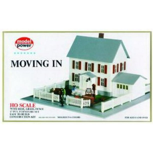 Model Power HO Scale Building Kit Moving In House
