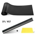 thumbnail image 2 of Htwon Car Window Tint Windshield Sun visor Vinyl Decal Gradual Strip Sticker 8in*4.9ft, 2 of 13