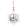 thumbnail image 1 of Fiudx Adorno de Copo de Nieve de Madera, Decoración Navideña de Gnomo Anciano, Amuleto Festivo, Colgante para El Hogar y El Árbol, Idea de Regalo Única, Diseño Colgante Estable, Decoración Versátil p, 1 of 2