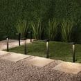thumbnail image 2 of Mainstays Solar Powered Black Modern Edge LED Pathway Light and Landscape Light, 15 Lumens, 2 of 7