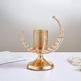 thumbnail image 4 of Cristal de cristal Eid Mubarak Portaves Ve Soporte de luz Lámpara Candebro coleccionable para el hogar Decoración de restaurante Colco porta vela, 4 of 7