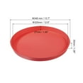 thumbnail image 2 of REGALWOVEN Restaurant Serving Trays, Round Non-Slip Food Service Tray Platter Red, 2 of 6