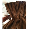 thumbnail image 2 of Thomas Collection Luxury Brown Tissavel Mink Faux Fur Throw Blanket - 16456, 2 of 5