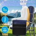thumbnail image 2 of Camping Chairs for Adults, Portable Folding Lawn Chairs with Side Pockets & Cup Holder for Outside, Fishing, Camp & Garden, Dark Blue, 2 of 7